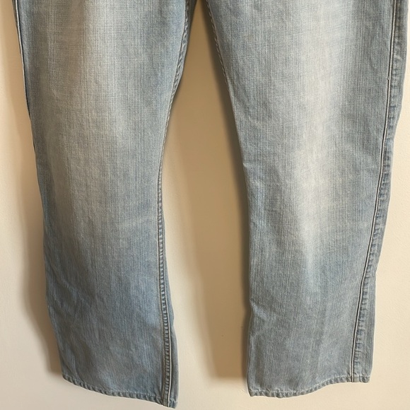 Levi’s Eco 539 Jeans Vintage Straight 36x30 Blue White Green Tab Denim Organic - Picture 4 of 16